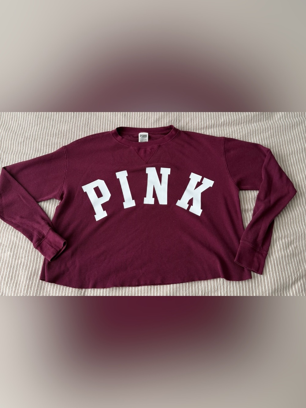 PINK Victoria's Secret Women’s Waffle Long Sleeve
